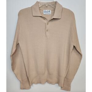Vintage Ferranti Califonia Mens Biege Sweater-Size Medium